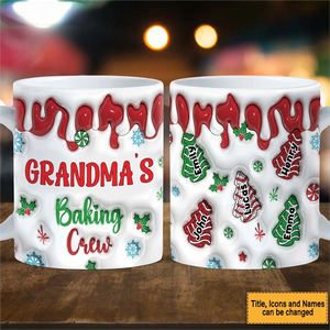 Personalized Grandma Tree Cake Christmas - Personalized Mug Xmas Gift