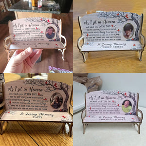 Save Me A Seat - Personalized Photo Memorial Bench