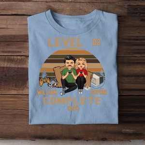 Complete the level - Gifts for Couples - Personalized T-Shirts