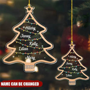 Wish You A Wonderful Christmas - Family Personalized Christmas Tree Ornament