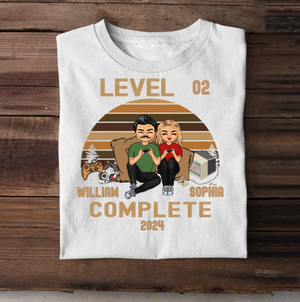 Complete the level - Gifts for Couples - Personalized T-Shirts