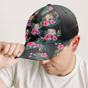 Custom Face Summer Tropical - Personalized Photo Classic Cap