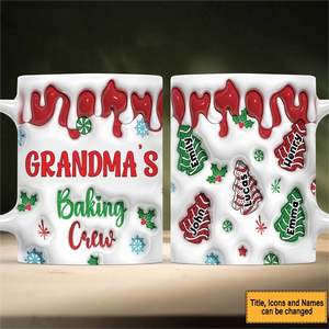 Personalized Grandma Tree Cake Christmas - Personalized Mug Xmas Gift