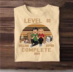 Complete the level - Gifts for Couples - Personalized T-Shirts