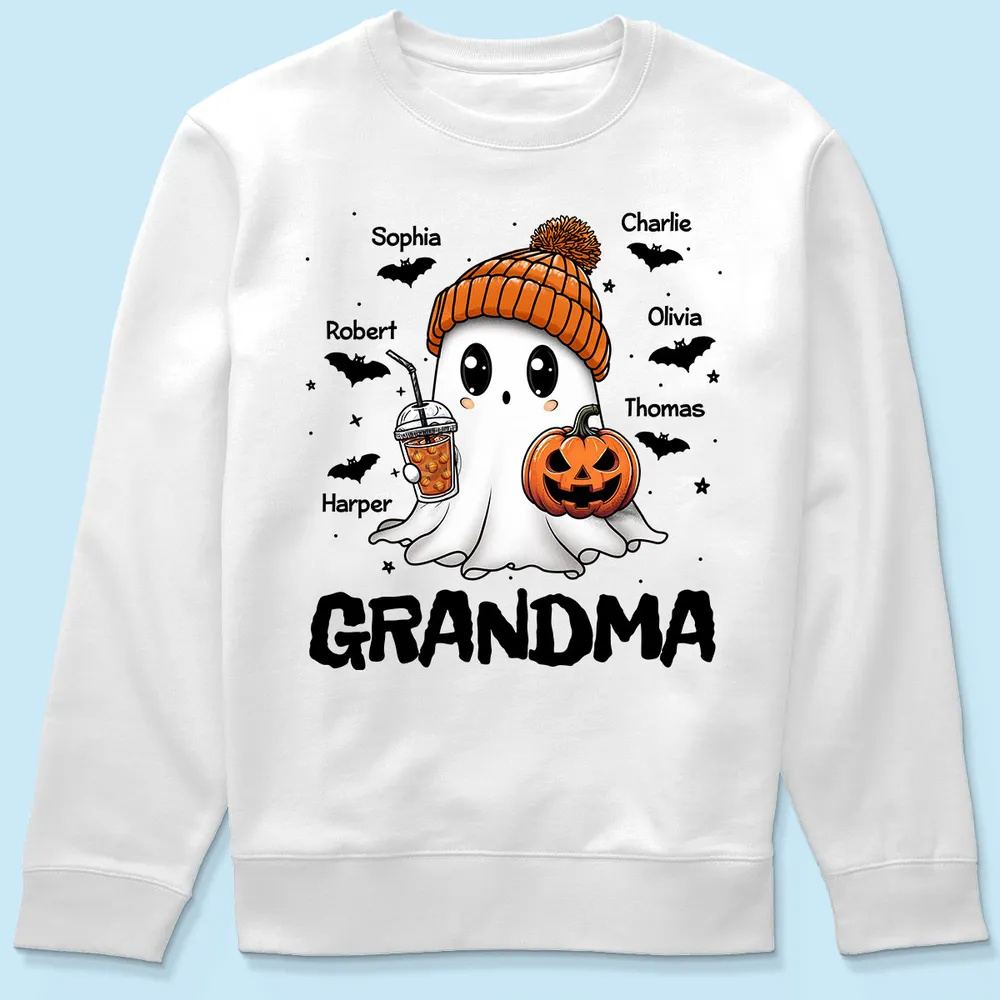 Fall Season Halloween Grandma Boo - Personalized Sweatshirt