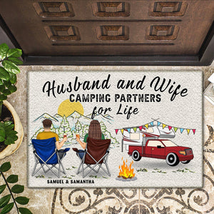 Personalized Doormat Gift For Camping Lovers - Home Is Where We Park It