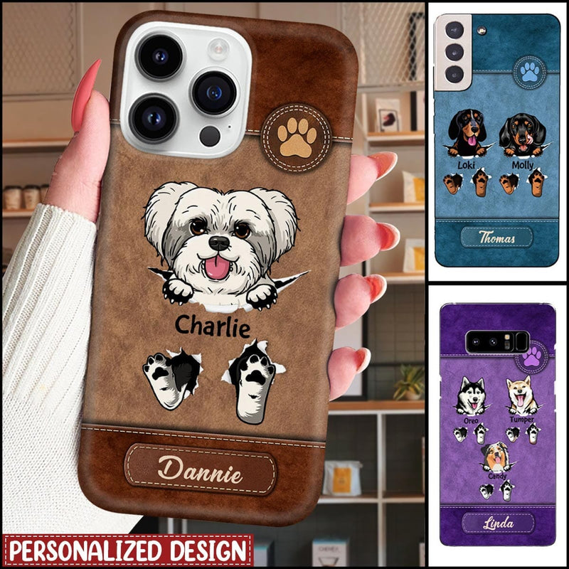 Puppy Pet Dog/Cat Pawprint Crack   - Personalized Phone Case