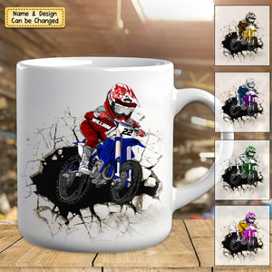 Motocross Rider, Christmas Gift For Dirt Bike Lover, Motocross Son - Personalized Mug Gift