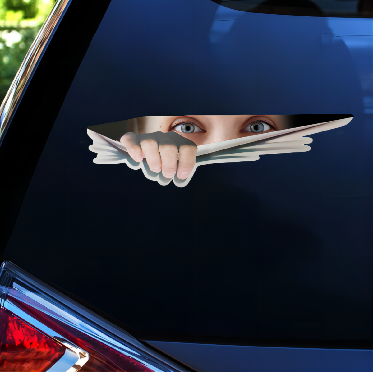 Personalized Custom Pohto Car/Window Decal/Sticker - Eyes Looking At You