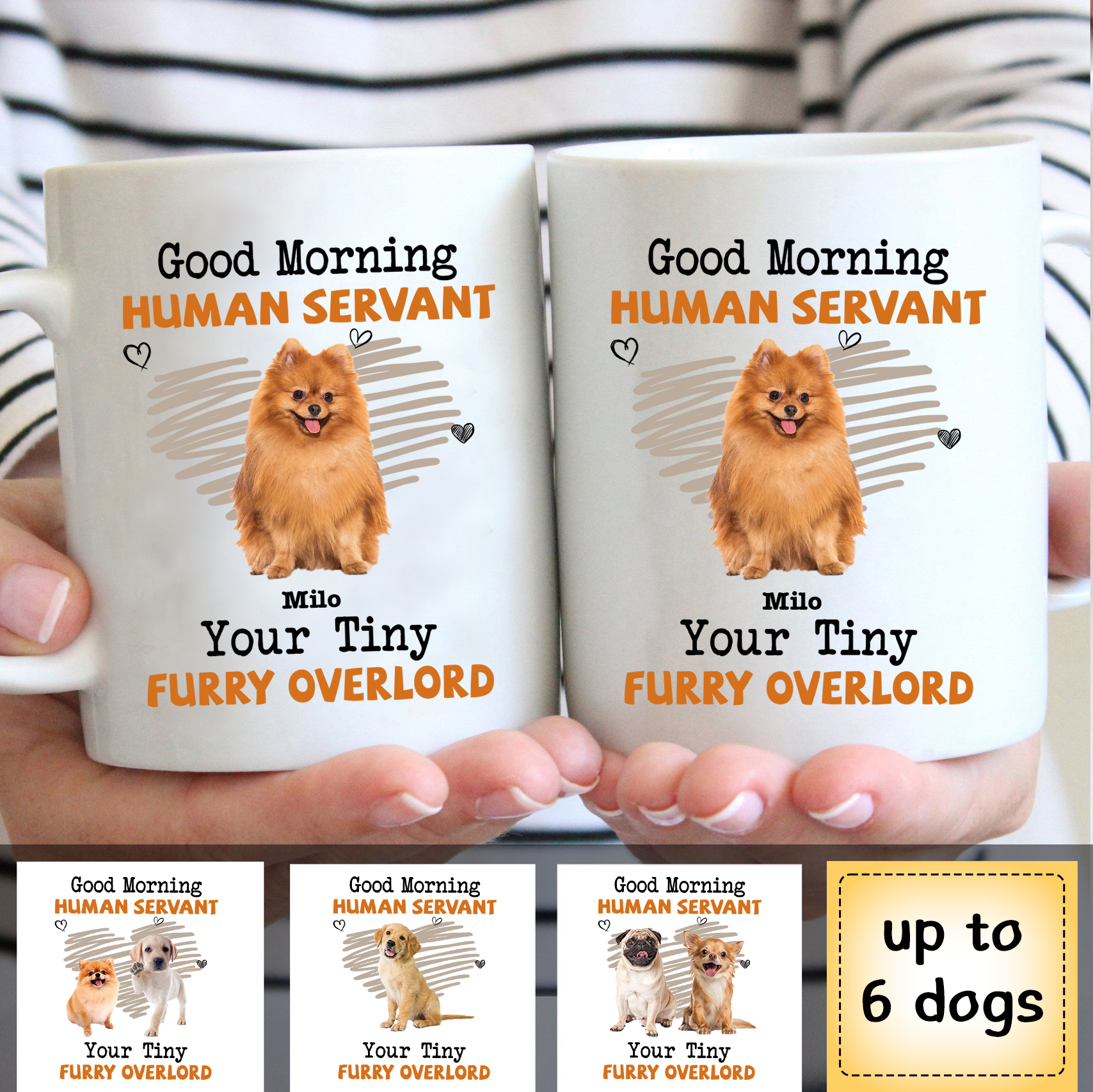 Good Morning Human Servant - Personalized Mug