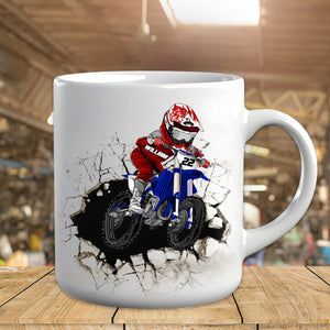 Motocross Rider, Christmas Gift For Dirt Bike Lover, Motocross Son - Personalized Mug Gift