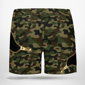 australian shepherd blue merle Camo Beach Pants