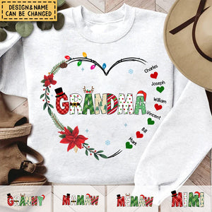 Personalized Gift For Grandma Est Christmas Sweatshirt