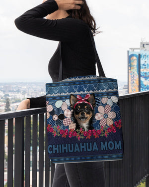 Chihuahua 10-Flower Jean Gift for you-Cloth Tote Bag