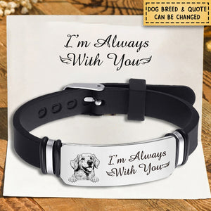 Custom Photo - Memorial Gift For Family, Pet - Personalized Engraved Bracelet