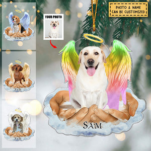 Pet Lovers Gifts - In The Hands Of God - Personalized  Acrylic Ornament