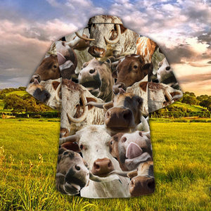 Tx-Longhorn Herd Hawaiian Shirt