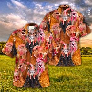 Chicken Herd Hawaiian Shirt