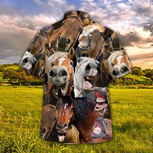 Horse Herd Hawaiian Shirt