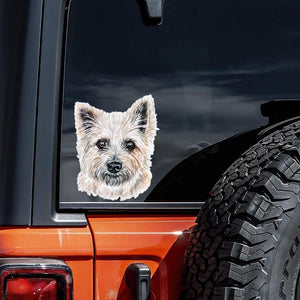 Cairn Terrier-Hand Drawn Car Sticker