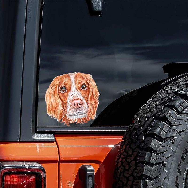 English Springer Spaniel-Hand Drawn Car Sticker