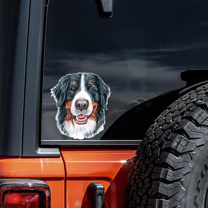 Bernese Mountain Dog-Hand Drawn Car Sticker