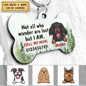 Dog Mom/Dad Dog Lost Wander Bone Pet Tag