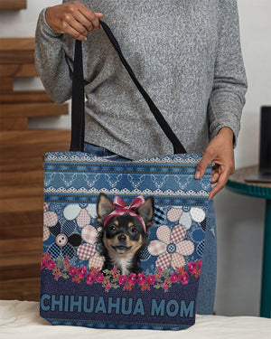 Chihuahua 10-Flower Jean Gift for you-Cloth Tote Bag