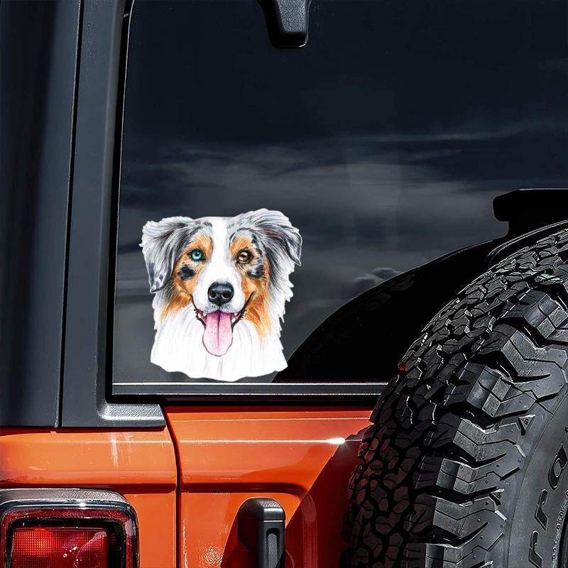 Australian Shepherd-Hand Drawn Car Sticker