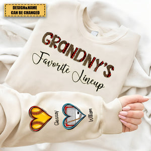 Personalized Family Favorite Lineup, Gifts For Family Sweatshirt