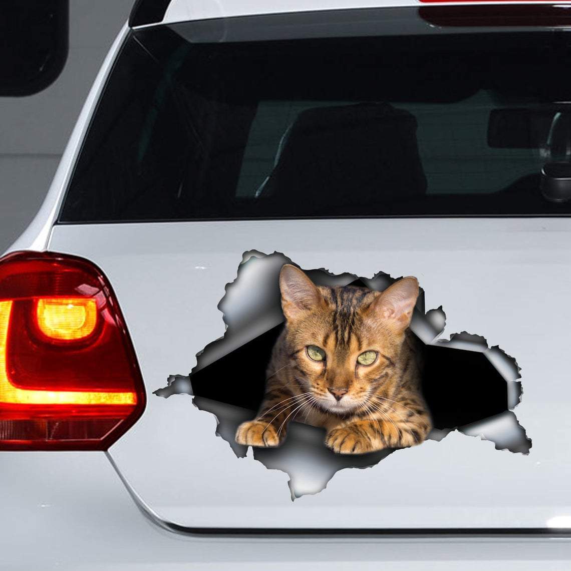 Bengal Cat Car Sticker