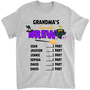 Personalized Grandma's Favorite Brew T-Shirt