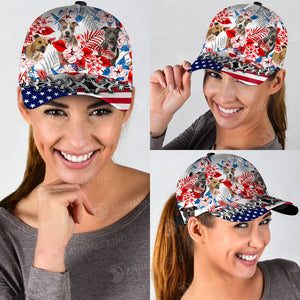 American Staffordshire Terrier - American Flag Cap