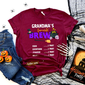 Personalized Grandma's Favorite Brew T-Shirt