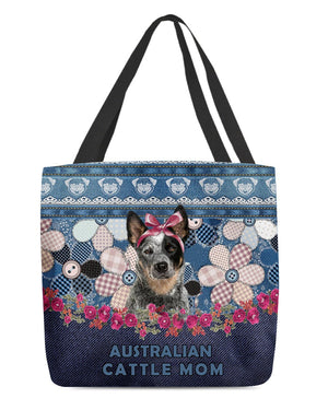 AUSTRALIAN CATTLE DOG-Flower Jean Gift for you-Cloth Tote Bag