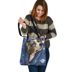 AUSTRALIAN SHEPHERD-The Rainbow-Cloth Tote Bag