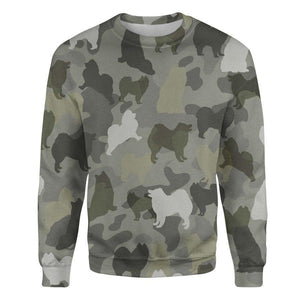 American Eskimo Dog - Camo - Premium Sweatshirt