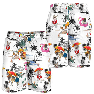 American Akita-Summer Beach Mens Shorts