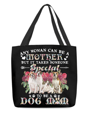 American Bulldog-A Dog Mom Cloth Tote Bag