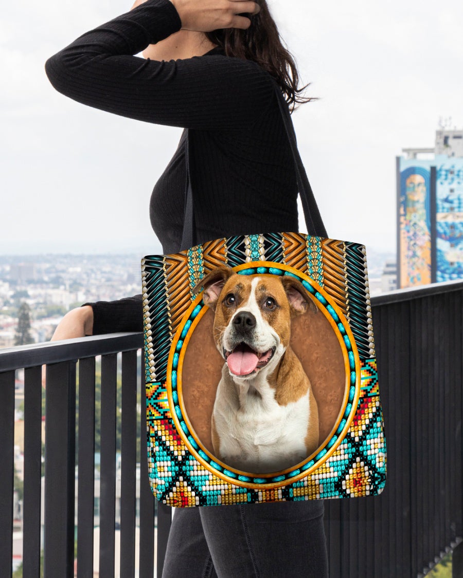 American Bulldog -Ethnic Style Cloth Tote Bag