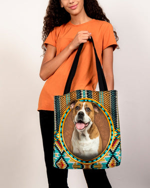 American Bulldog -Ethnic Style Cloth Tote Bag