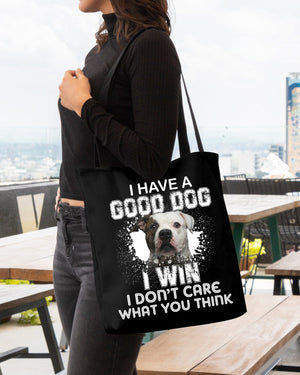 American Bulldog-I Win Cloth Tote Bag