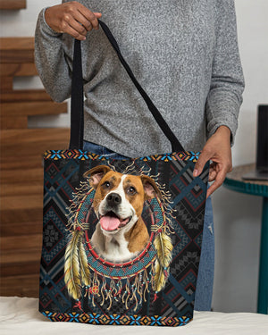 American Bulldog   In Dreamcatcher Cloth Tote Bag