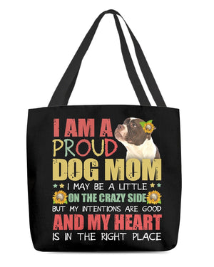 American Bulldog 2-Right Place-Cloth Tote Bag