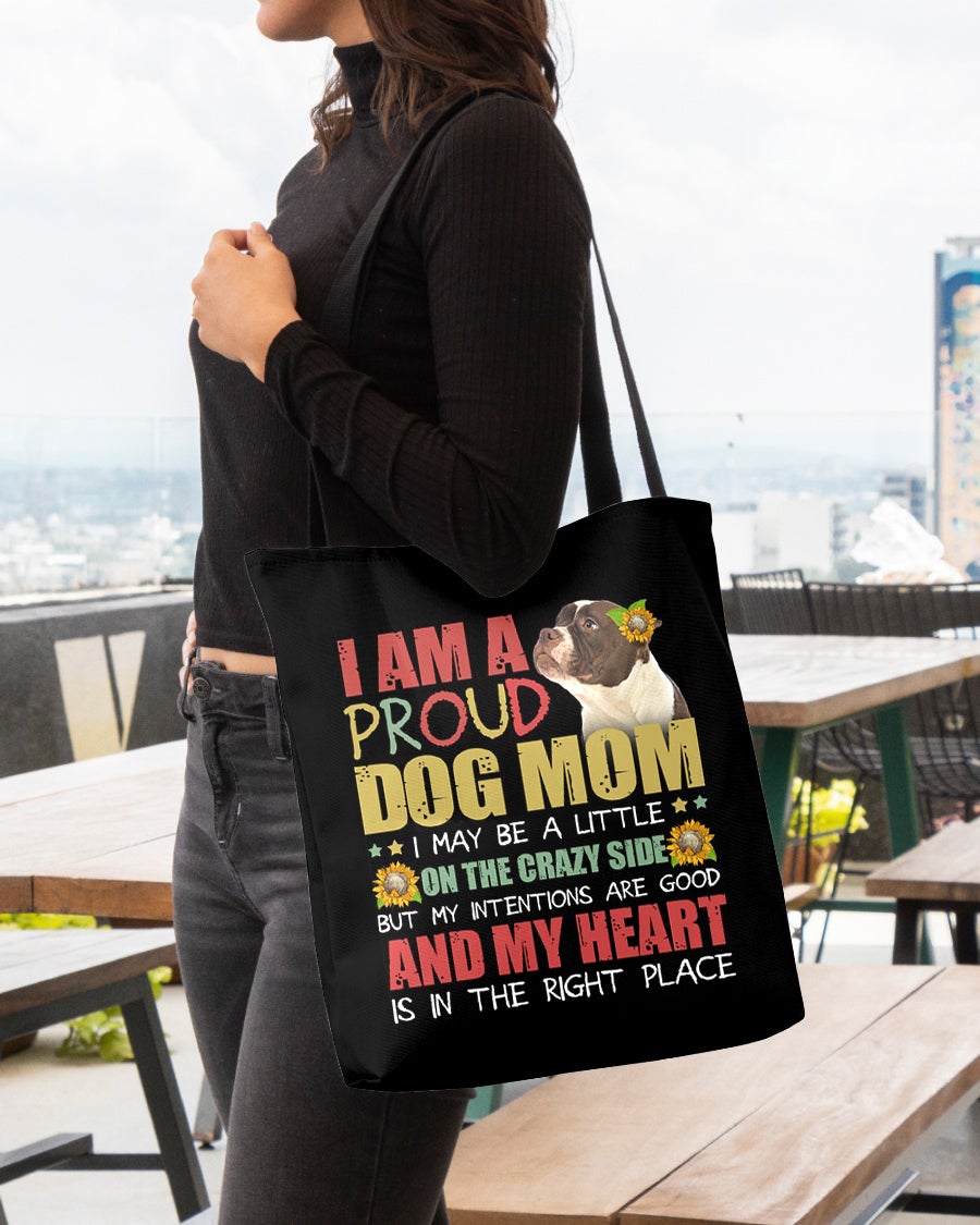 American Bulldog 2-Right Place-Cloth Tote Bag