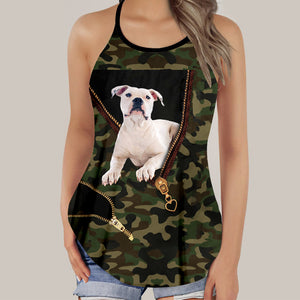 American  Bulldog Camo Tank Top