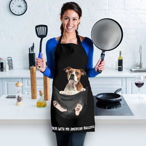 American Bulldog Cookin' With Me Apron