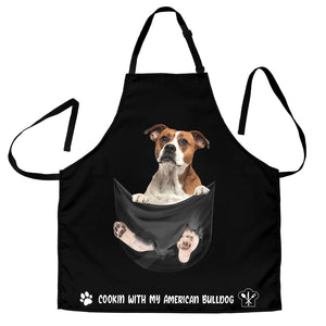 American Bulldog Cookin' With Me Apron