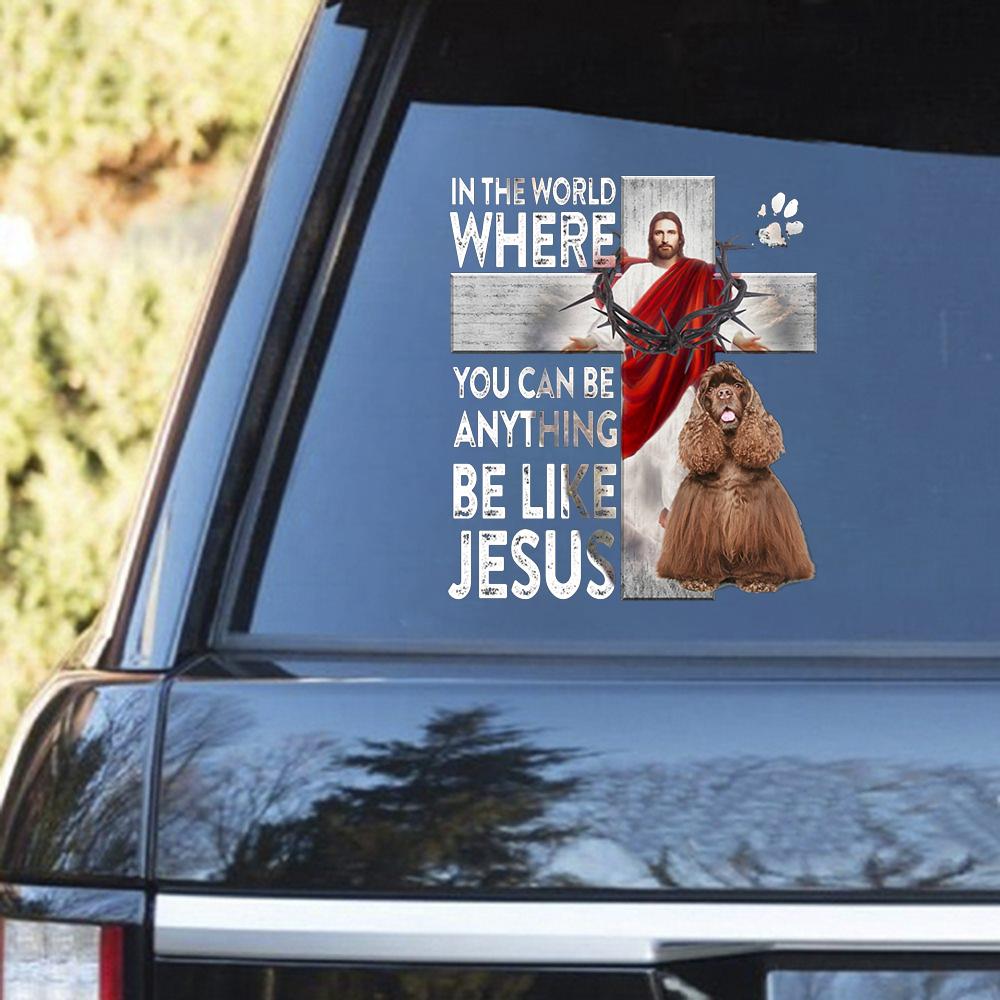 American Cocker Spaniel-Be Like Jesus Decal