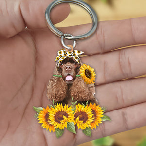 American Cocker Spaniel-Dog Mom Keychain